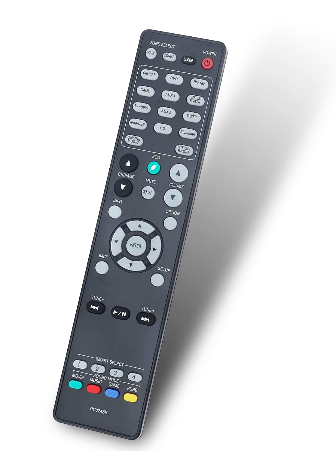 RC024SR Replacement Remote Control for Marantz AV Surround Receiver Home Theater System sub RC017SR SR5009 SR5010 SR5011 SR6009 SR6010 NR1605 NR1606