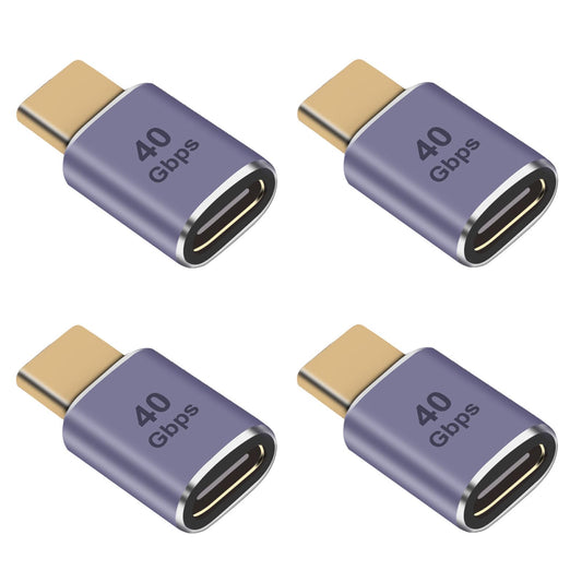 JUZITAO 4PCS USB C Extender Adapter 40Gbps USB-C Type-C Male to Female Extension Adapter,Support up to 40Gbps Data Transfer 100W Power Delivery…