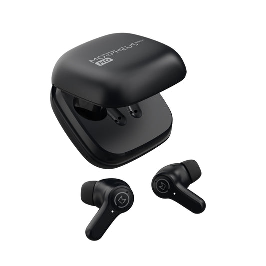 Morpheus 360 Pulse HD Wireless Earbuds, Hybrid Noise Canceling, Magnetic Charging case for Home, Office, Travel TW7800B
