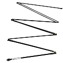 Chameleon Antenna CHA-MIL-2 Portable Broadband Collapsible HF (25-54MHz) Monopole Antenna, 108in Tall, 3/8" x 24 Stud Mount