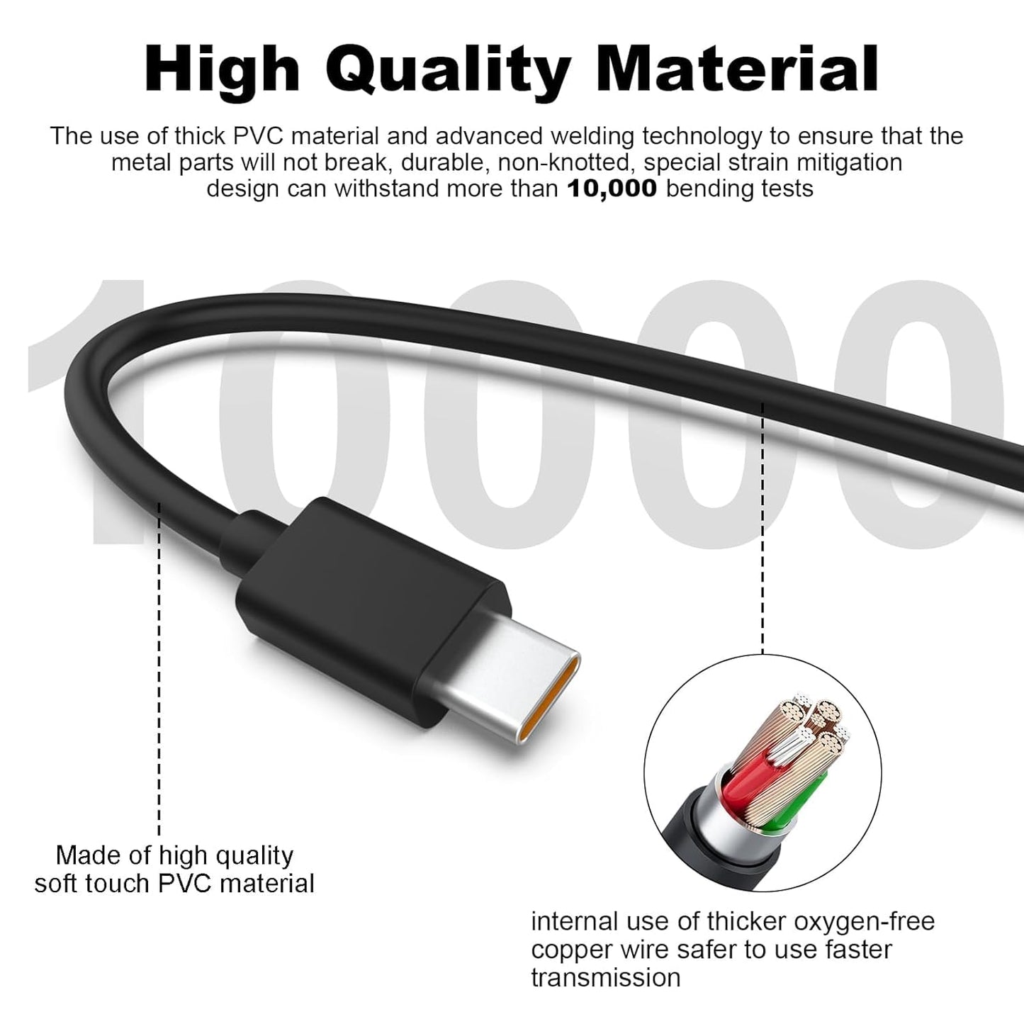USB Charger Charging Cord for JBL Charge 6, 5, 4, Flip 7, 6, 5, Pulse 4, 5, Clip 4, 5, GO 4, 3 Speaker for JBL Tune 720BT Tune 520BT Tune 510BT Tune