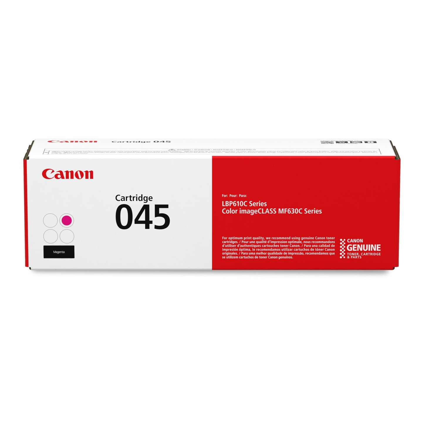 Canon Genuine 045 Magenta Toner Cartridge Compatible with LBP612Cdw, MF632Cdw, MF634Cdw