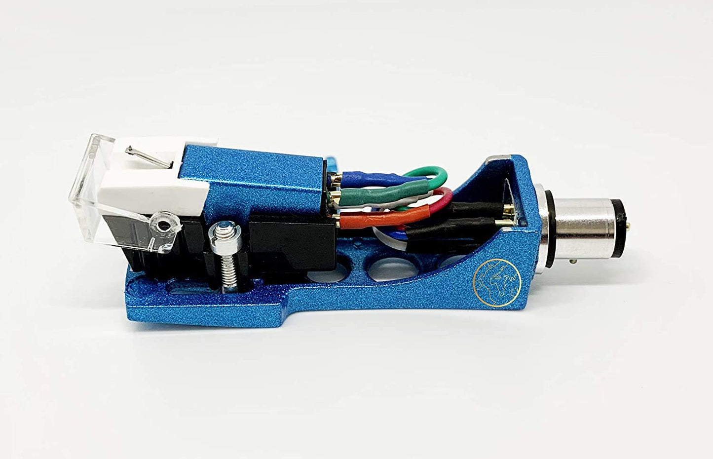 Cartridge and Stylus, needle and Sea Blue Headshell with mounting bolts for Technics SL-1200, SL-1210, SL-1600, SL-1610, SL-1700, SL-235, SL-23A