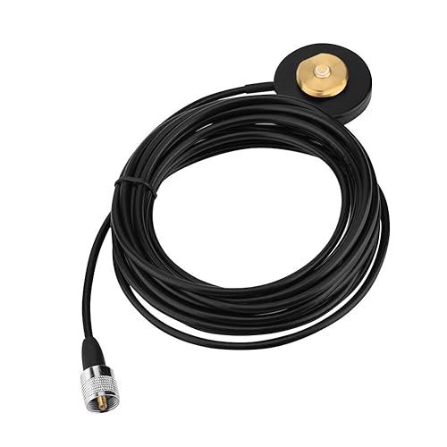 Radio NMO Mount RG-58 Cable Male Connector Magnetic Base Antenna for Walkie Talkie Car Radio