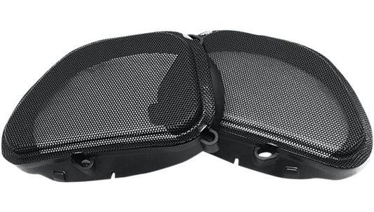 Hogtunes 57 MESH Front Speaker Grills (2 Pack), Fits 1998-2013 Harley-Davidson Road Glide Models