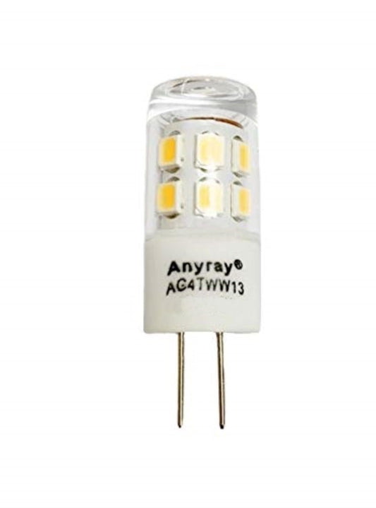 G4 LED Bulb 12V AC for Landscape Lighting, 9smd 5050, 1.6W Warm White Color (Jc10 Bi-pin 10w Replacement)