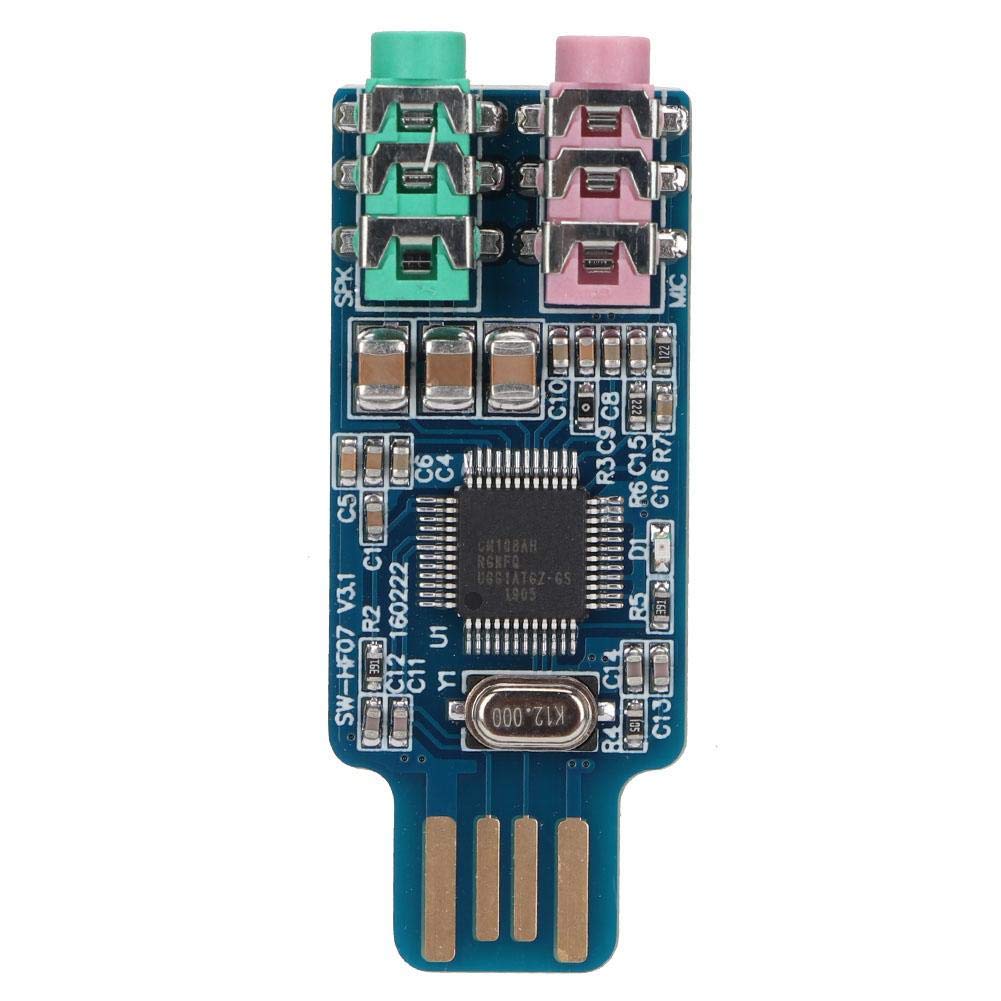 YWBL-WH External USB Audio Card Driver USB Sound Card External Audio CM108 for Computer Laptop 2000,WINXP