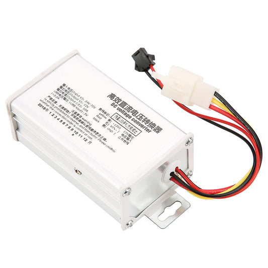 24V‑72V to 12V10A DC-DC Step-Down Power Supply Module Charger Voltage Regulator Waterproof Transformer Direct Connect Accessories USB Output 5V2A