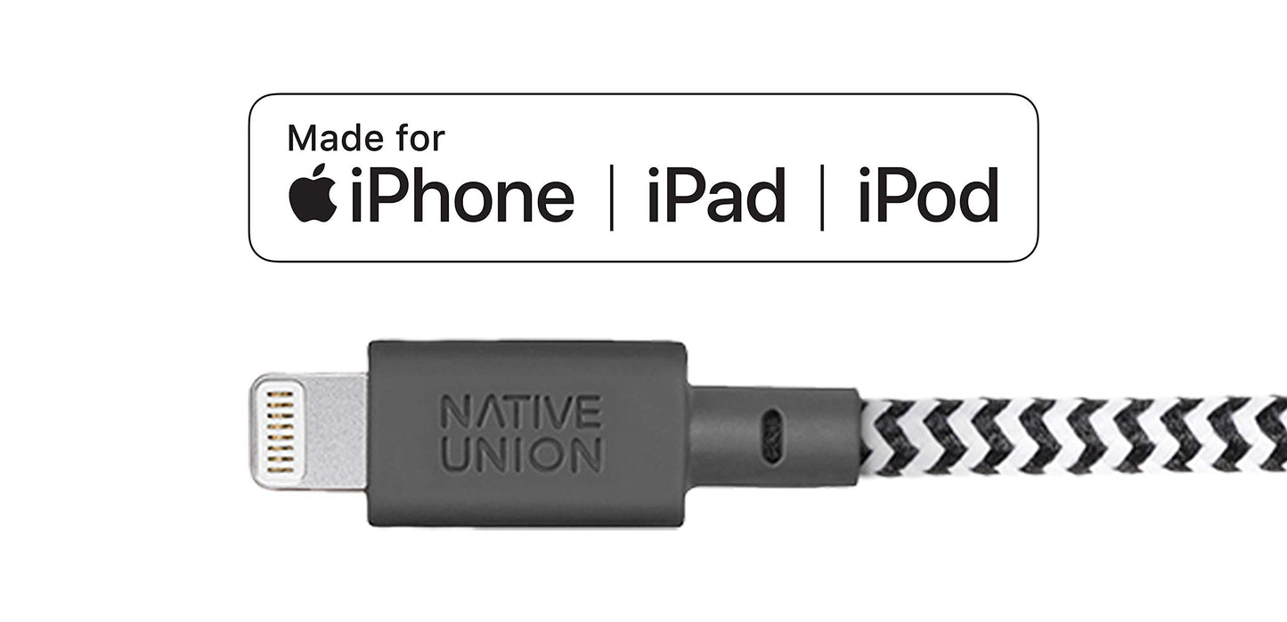 Native Union Key Cable - Ultra-Strong Reinforced [MFi Certified] Durable Lightning to USB-A High Speed Charging Cable with Key Fob Compatible…
