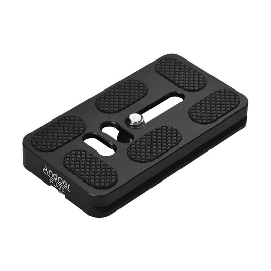 Andoer 70mm Quick Release Plate for Arca Swiss Tripod Ballhead
