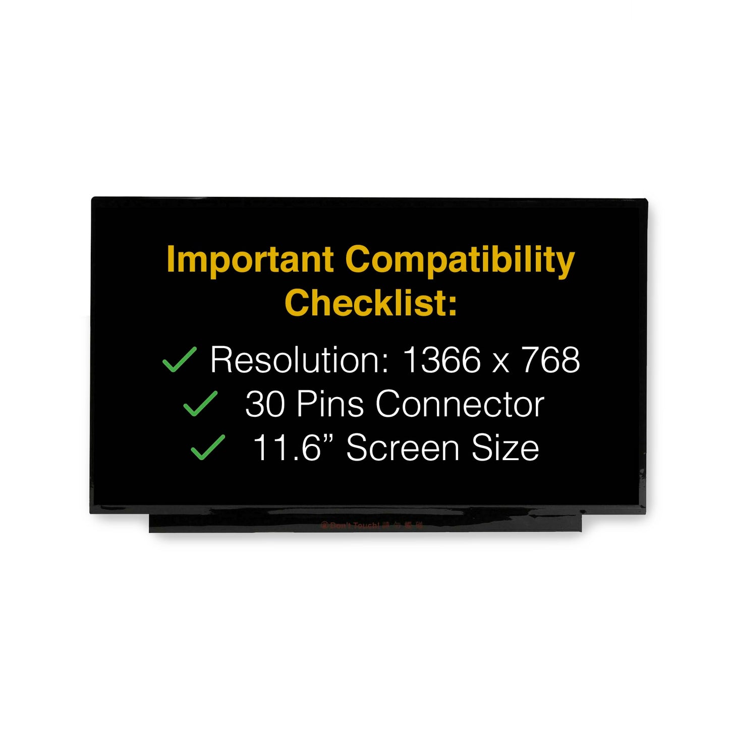 LCDBros Replacement Screen for B116XTN02.5 HW0A 30 Pins HD 1366x768 Matte LCD LED Display with Tools