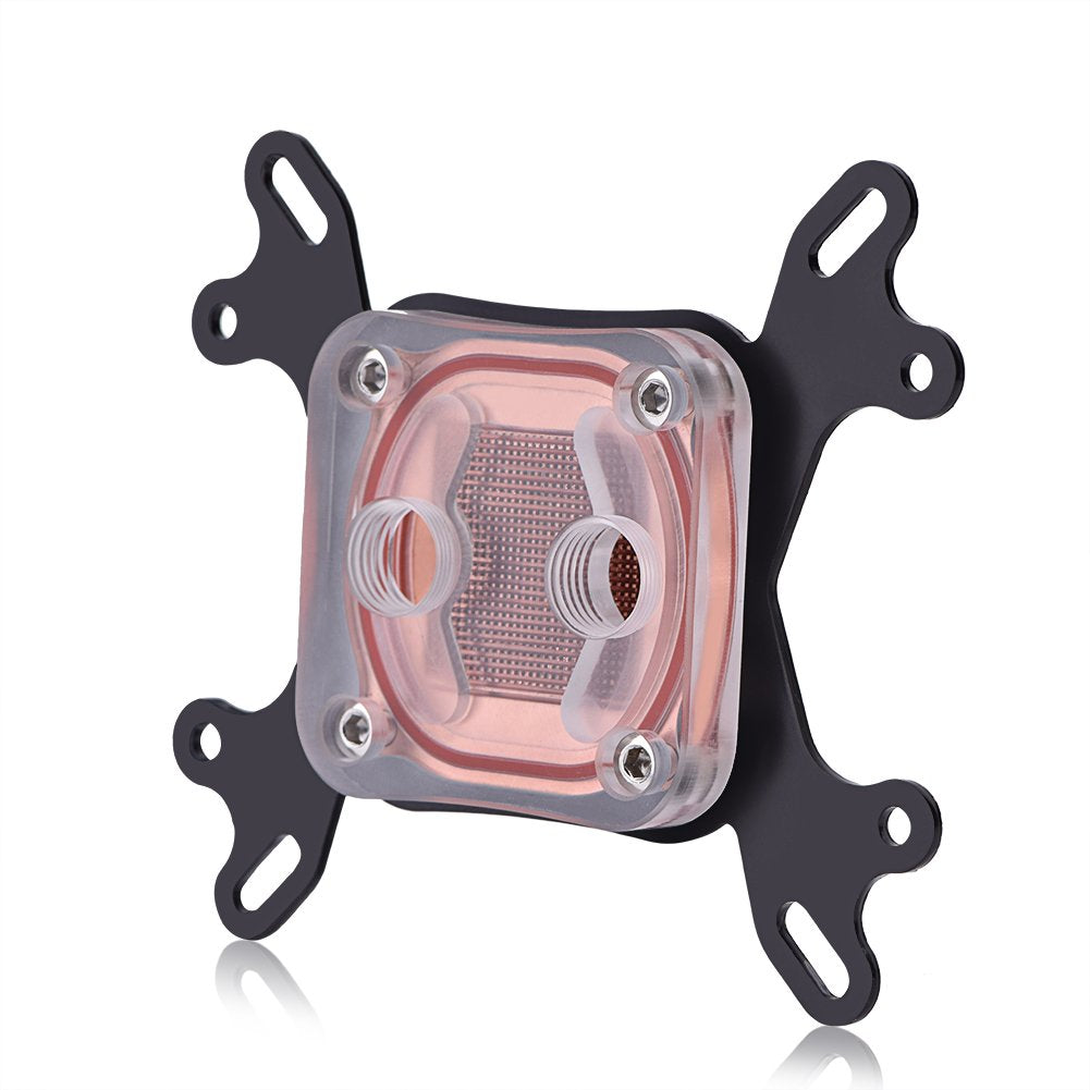 CPU Water Cooling Block, Waterblock Liquid Cooler 50mm Copper Base for/AMD
