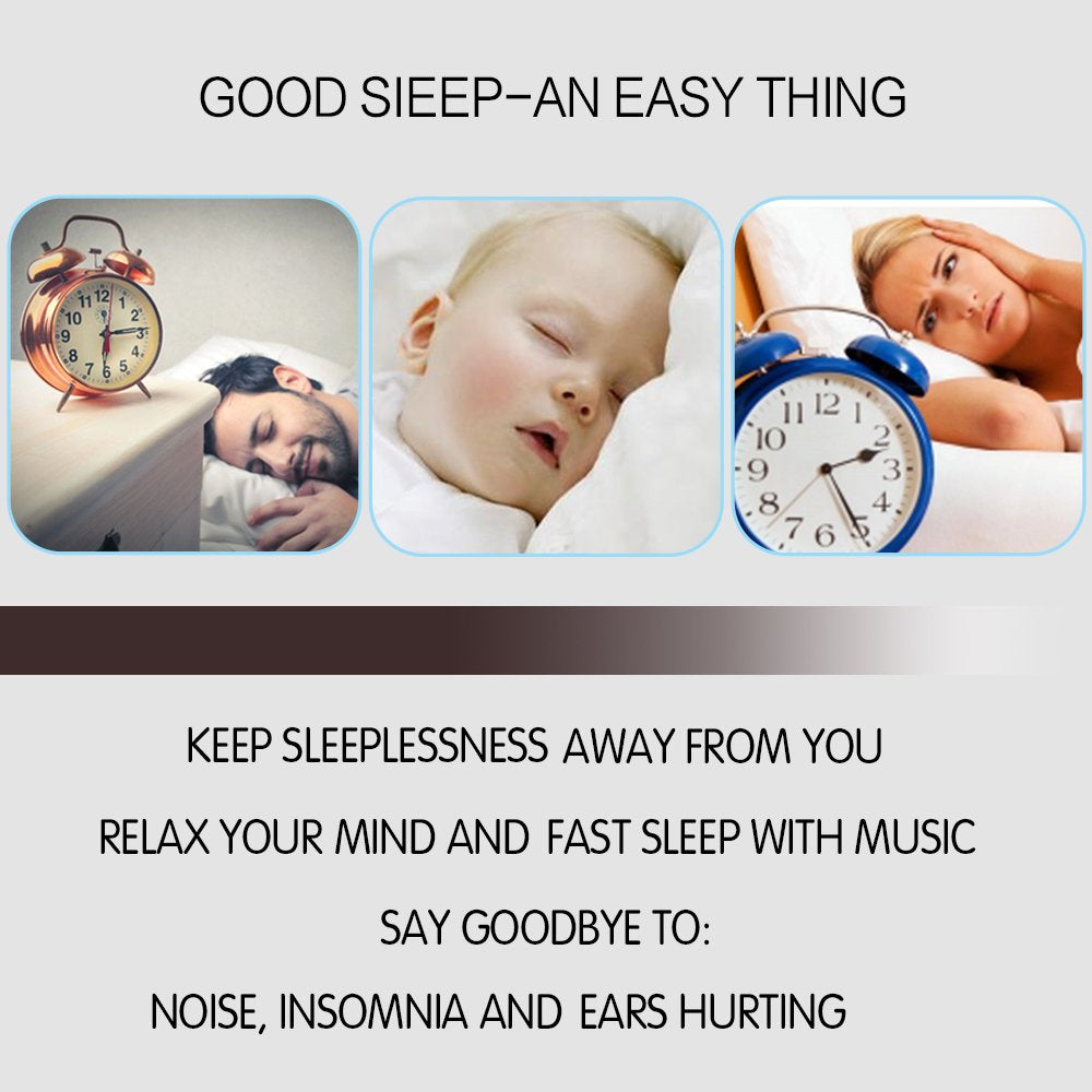 Ururtm Sleep Soundproof Earbuds Headphones, Noise Isolating Soft Earbuds for Sleeping, Nighttime, Insomnia, Side Sleeper, Snoring, Travel, Meditation…