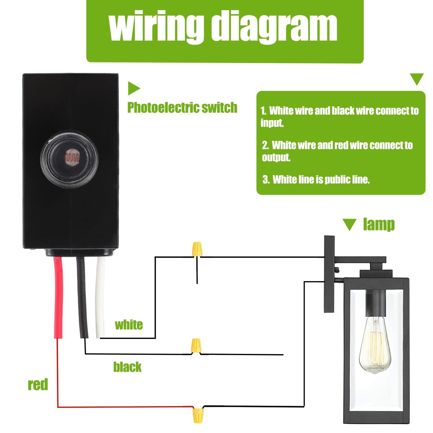 EPLZON Dusk to Dawn Sensor for Outdoor Lighting 120-277V Photoelectric Switch Photocell Light Sensor Hardwired Post Eye Light Suitable