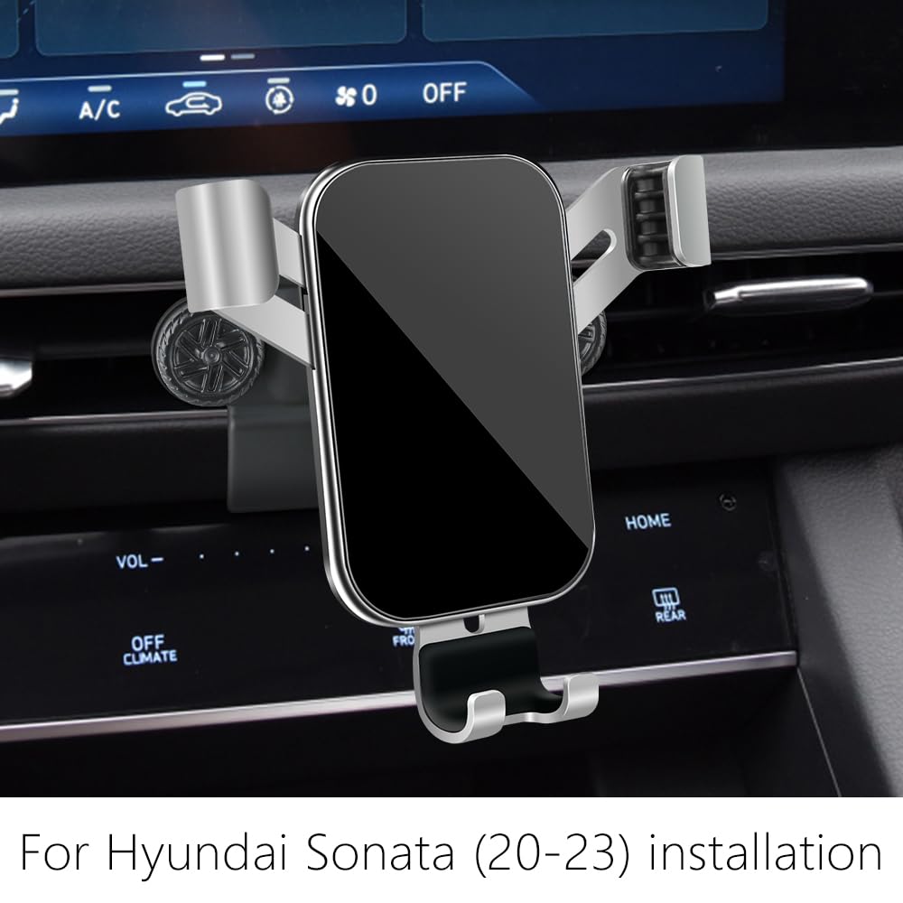 LUNQIN Car Phone Holder for Hyundai Sonata 2020 2021 2022 2023 and Sonata Hybrid 2020-2023 Auto Interior Accessories Best Cell Phones Mount Cellphone