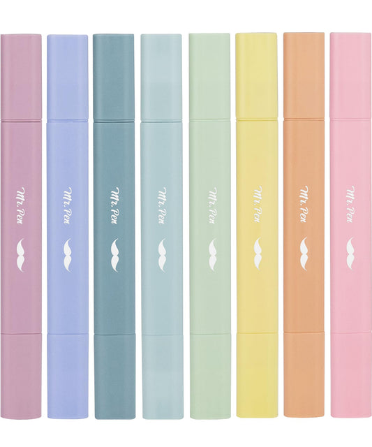 Mr. Pen- Aesthetic Highlighters No Bleed Through, Assorted Color, 8pcs