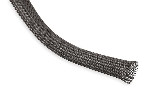 Techflex CCP0.75BK Flexo Clean Cut 3/4-Inch Braided Cable Sleeve, Black - 75 Feet
