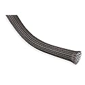 Techflex CCP0.75BK Flexo Clean Cut 3/4-Inch Braided Cable Sleeve, Black - 75 Feet