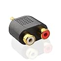 Cable Matters 10-Pack Gold Plated 3.5mm Stereo to 2-RCA Male to Female Adapter