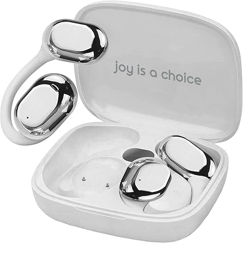 MyJoy Air Open Ear Earbuds, Wireless Bluetooth Open Earbuds Over The Ear Headphones with Microphone for Work & Workouts, Sweatproof Multi-Touch Open…