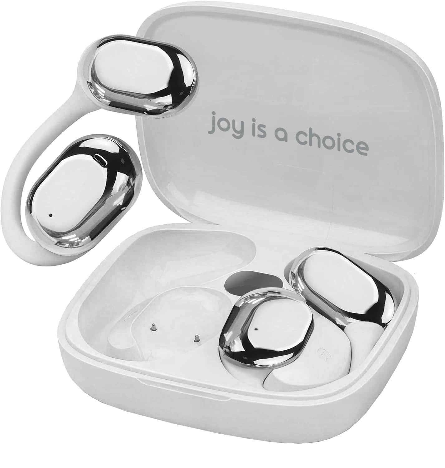 MyJoy Air Open Ear Earbuds, Wireless Bluetooth Open Earbuds Over The Ear Headphones with Microphone for Work & Workouts, Sweatproof Multi-Touch Open…