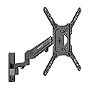 Mount-It! Height Adjustable TV Wall Mount - Full Motion, Pull Down and Vertical Adjustment, Fits 23-55 Inch Screens, Max VESA 400x400mm, Swivel