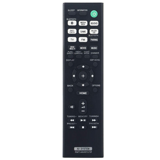 XVEFAT New RMT-AA401U Replace Remote Control for Sony AV Receiver STR-DH190 STR-DH590 STR-DH790 STRDH190 STRDH590 STRDH790