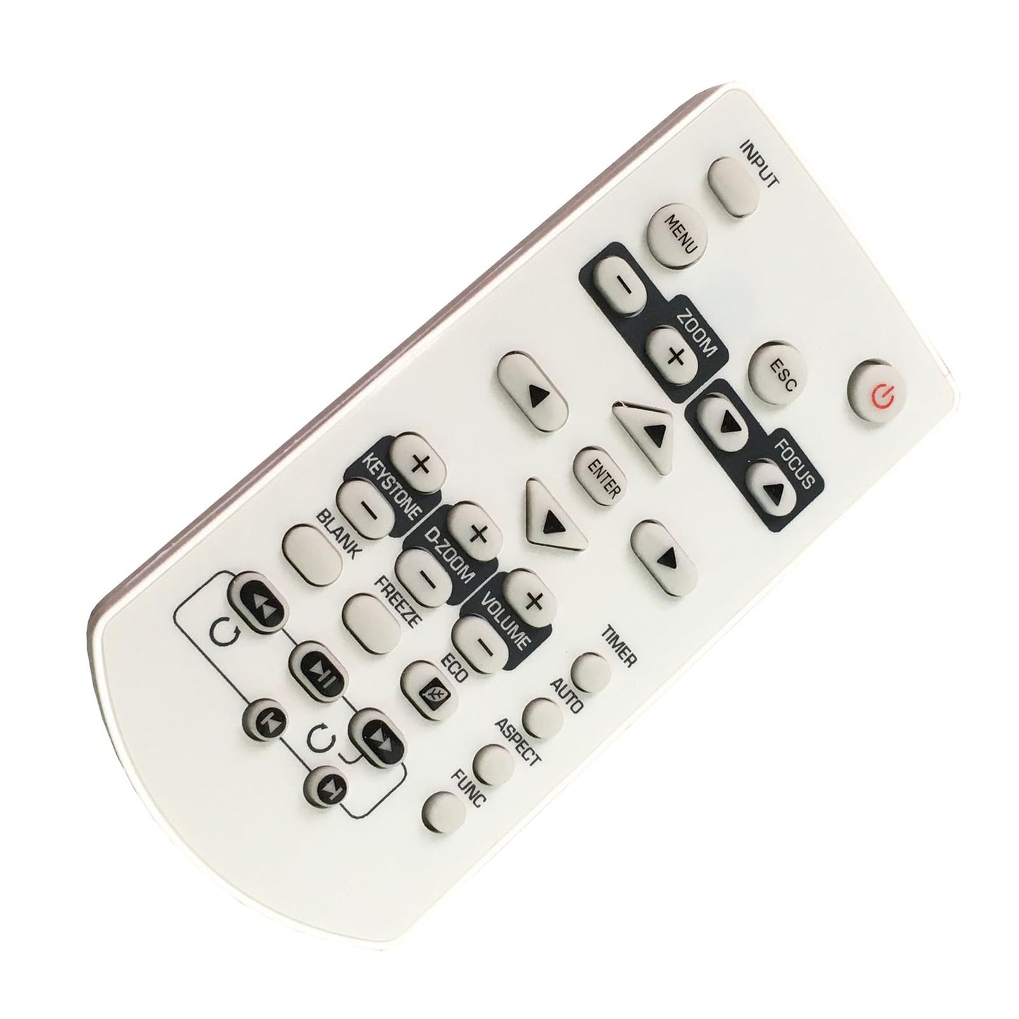 Replacement Projector Remote Control YT-130 Compatible for Casio XJ-A142, XJ-A147, XJ-A242, XJ-A247, XJ-A252, XJ-A257, XJ-M141, XJ-M146, XJ-M151