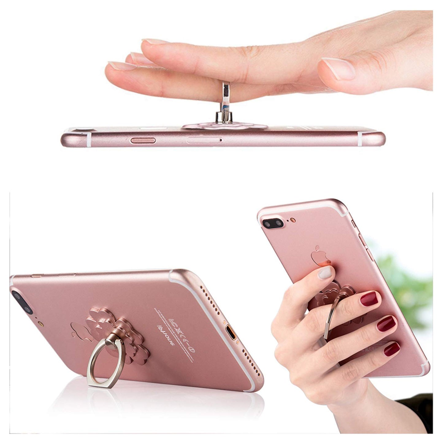 SKYii Cell Phone Ring Stand Finger Ring Holder 360 Rotation Phone Holder Ring Grip Compatible with Apple iPhone Samsung and Other Smart Phones or
