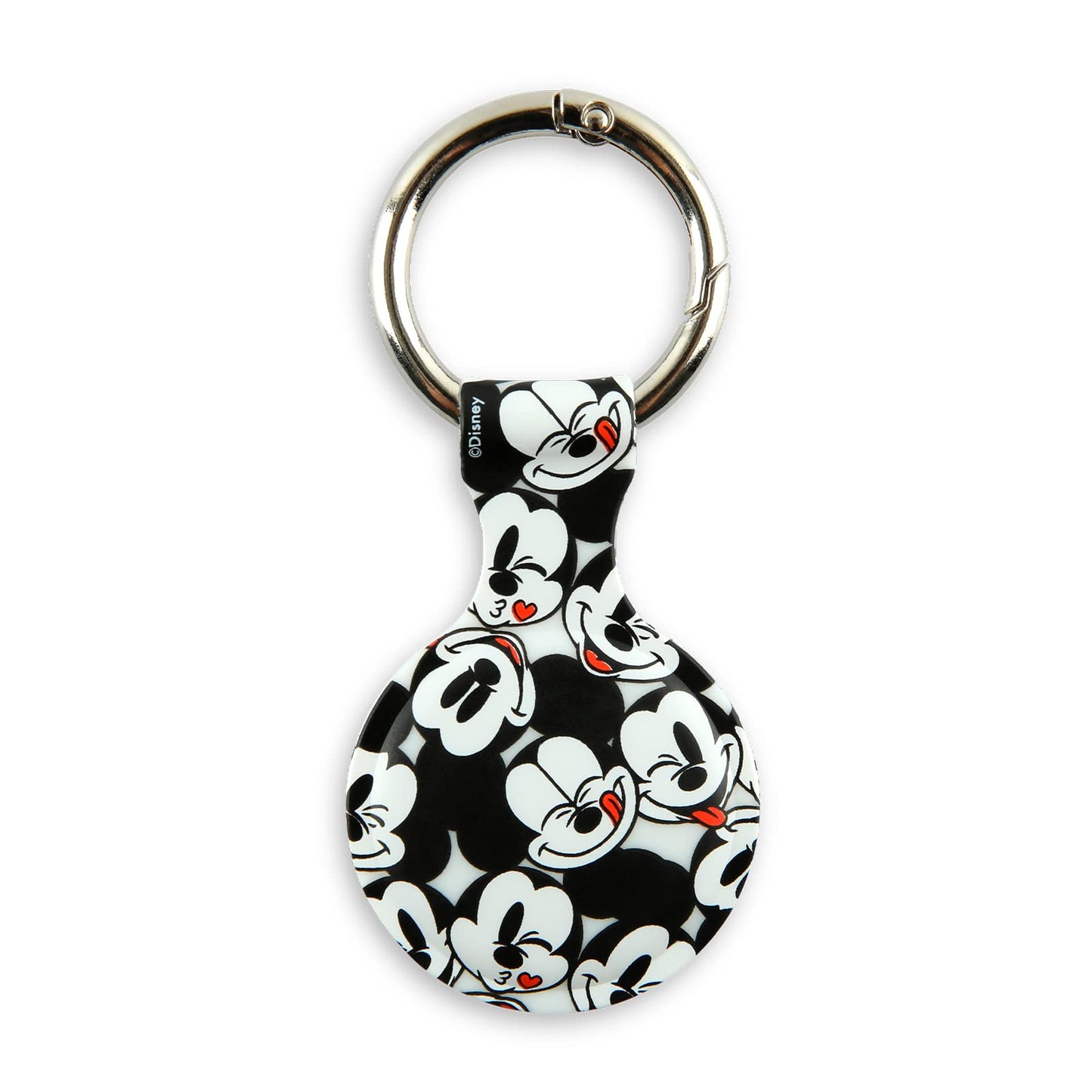 Disney Mickey Mouse Holder for Apple AirTag - Protective Tracker with Keychain for Dog, Bags, Keys - Disneyland Essentials and Holiday Gifts