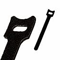 NavePoint 6 Inch Hook and Loop Reusable Strap Cable Cord Wire Ties 100 Pack Black