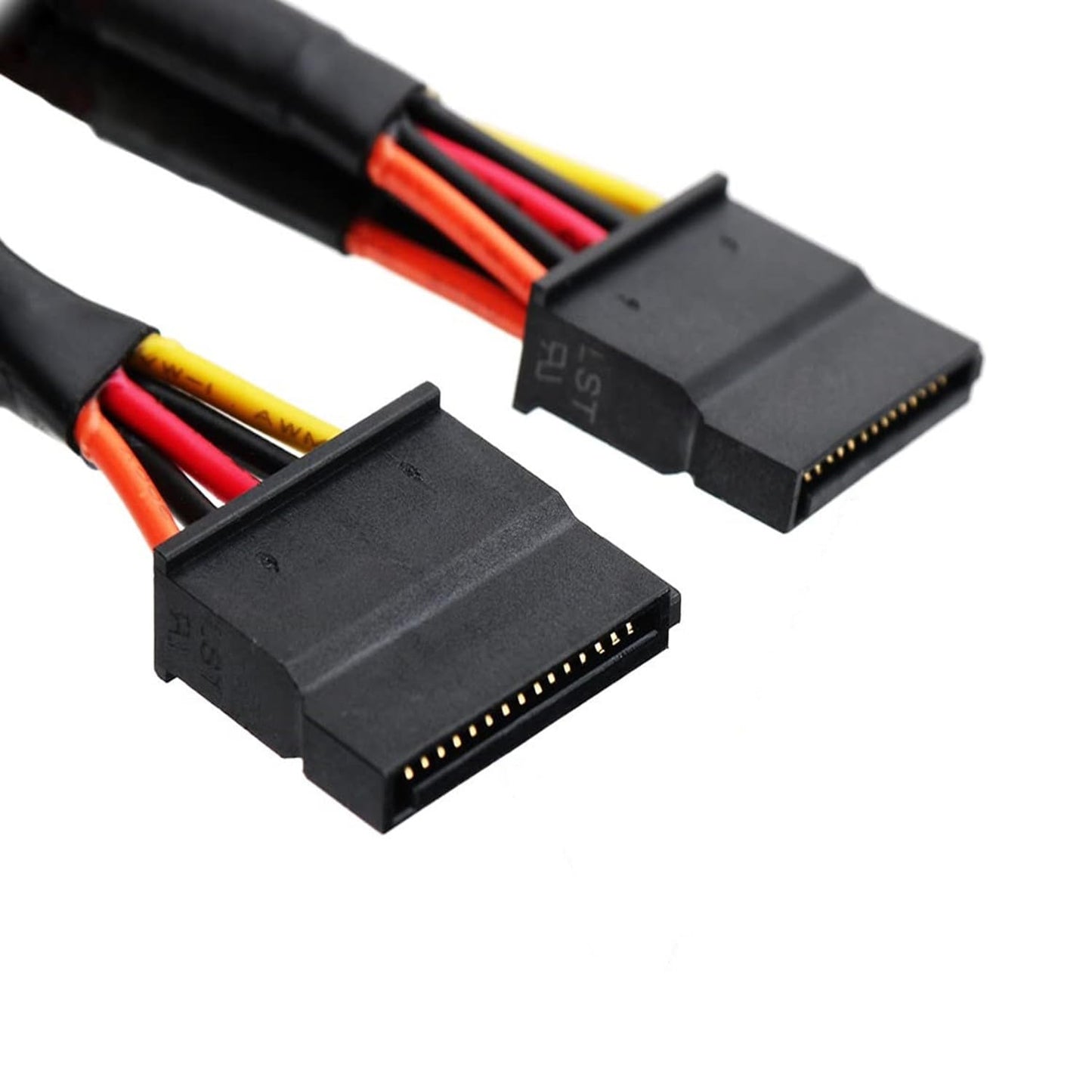 ALINNA SATA 15 Pin x2 to Mini 6 Pin ATX Cord Compatible with Dell Inspiron 3653 3650 HDD SATA Power Cable 12inch/30cm