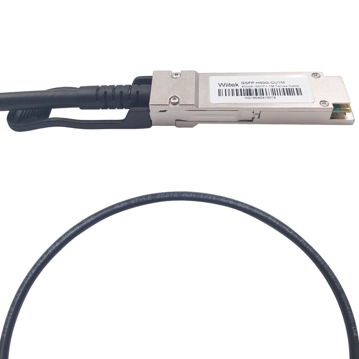 Wiitek 2M QSFP+ DAC Twinax Cable, 40GbE QSFP+ Direct Attach Copper Cable,30AWG Black, for Cisco QSFP-H40G-CU2M, Dell, Ubiquiti, D-Link, Juniper