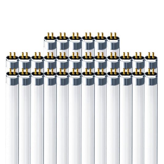 Four-Bros Lighting F54T5/865/HO Fluorescent Tube Light - 54W High Output, T5 Slim Design, G5 Mini Bi-Pin Base, 6500K Daylight, 5000 Lumens, 85+ CRI