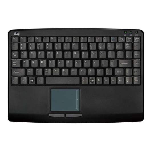 Adesso AKB-410UB - SlimTouch Mini Wired USB Keyboard with Built-in Touchpad