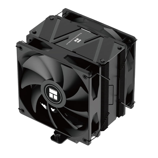 Thermalright Burst Assassin 120 EVO Dark CPU Cooler, 6 Heat Pipes Cooler, Double PWM Quiet Fans CPU Air Cooler with 1500RPM Speed, for AMD:AM4