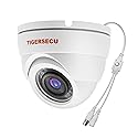 TIGERSECU 1080P Metal Wide Angle Dome Security Camera for DVR, Weatheproof for Indoor/Outdoor Use, Hybrid 4-in-1 OSD Switch for TVI/CVI/AHD/CVBS DVRs