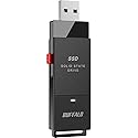 BUFFALO External SSD 500GB - Up to 600MB/s - USB-C - USB-A - USB 3.2 Gen 2 (Compatible with PS4 / PS5 / Windows/Mac) - External Solid State Drive