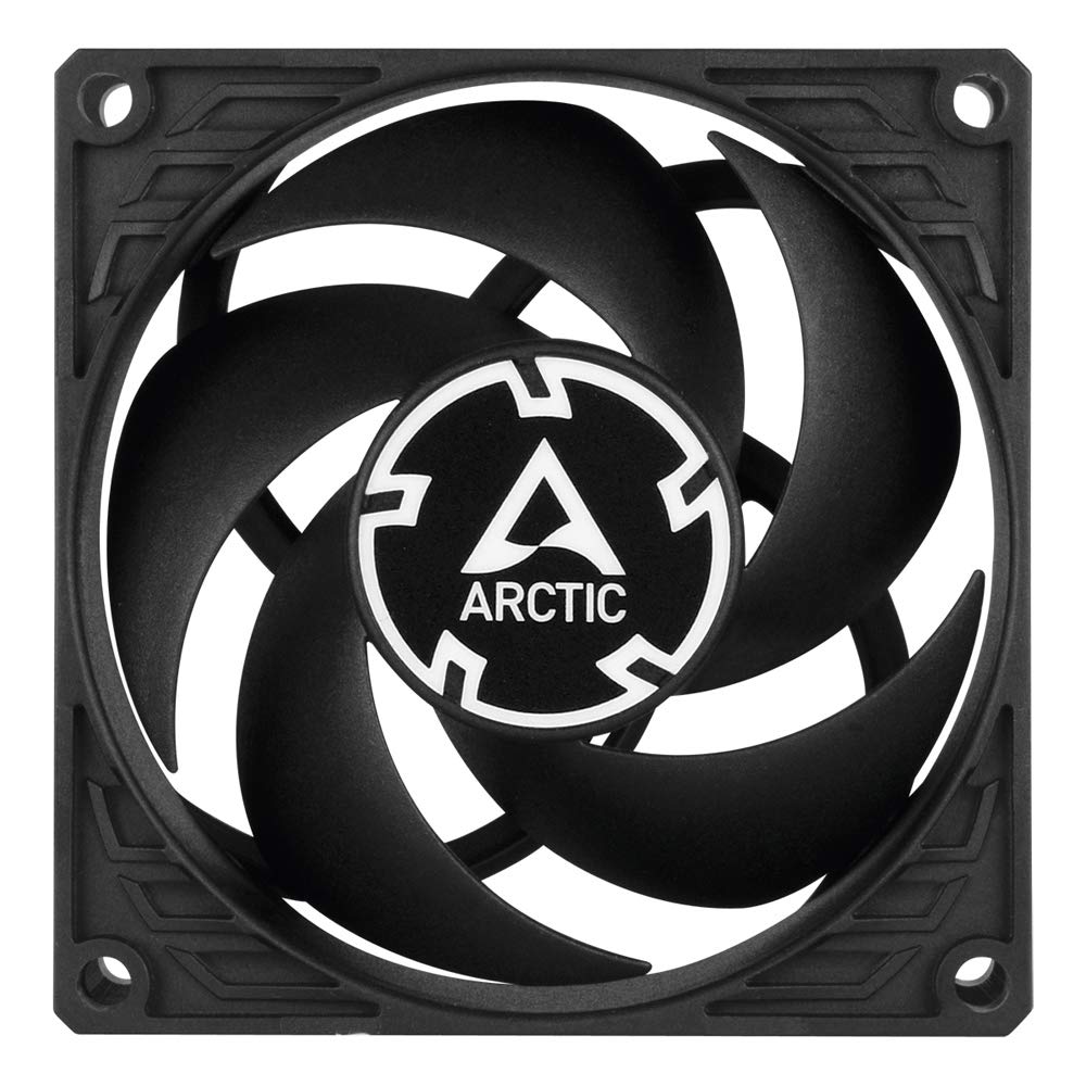 ARCTIC P8-80 mm Case Fan, Pressure-Optimised, Quiet Motor, Computer, Fan Speed: 3000 RPM - Black