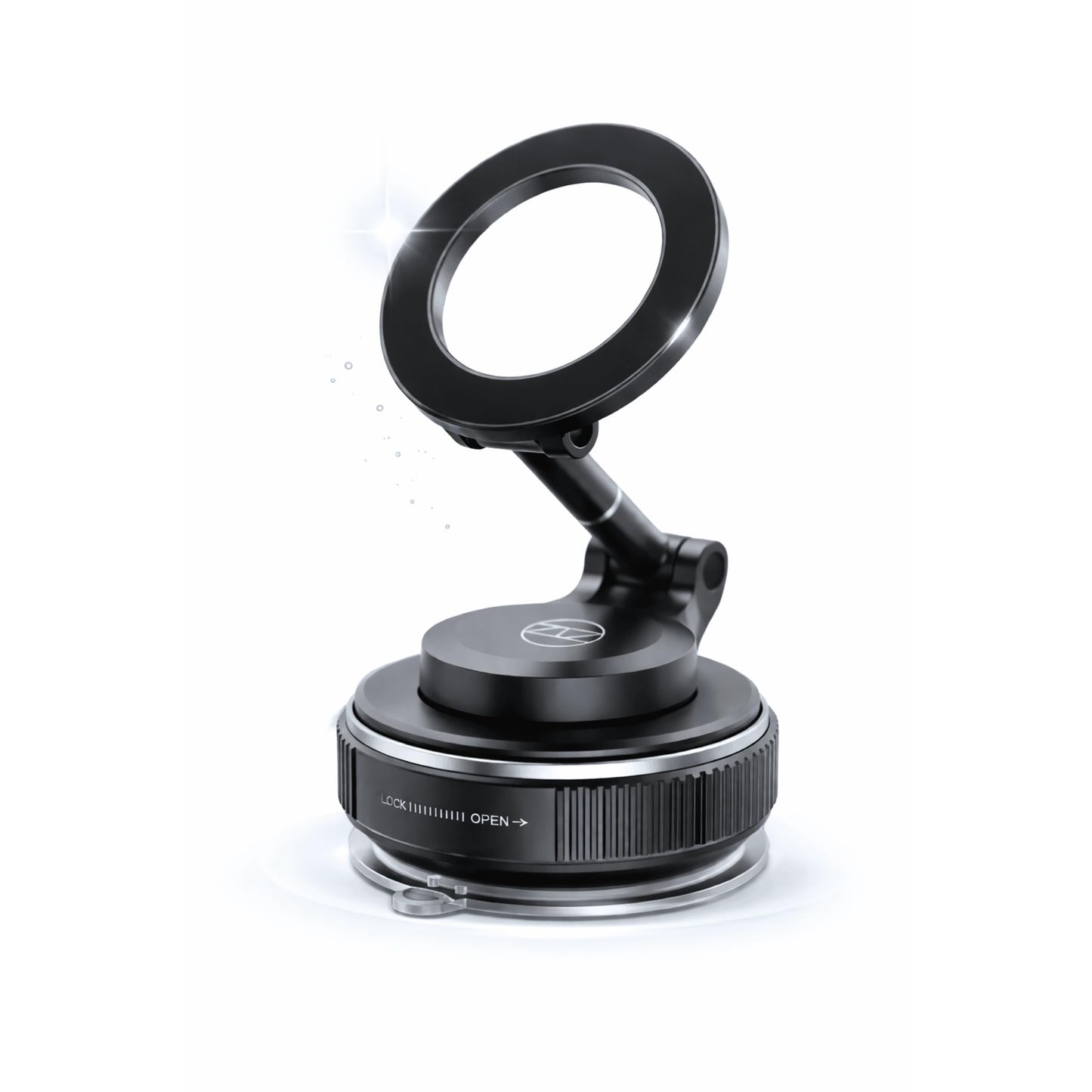 Heavy Duty Magnetic Phone Holder Vacuum Suction Mount Foldable, 360° Adjustable, Car/Office/Gym - Dashboard, Windshield, Window, Mirror, Universal