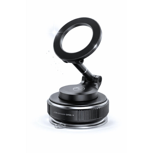 Heavy Duty Magnetic Phone Holder Vacuum Suction Mount Foldable, 360° Adjustable, Car/Office/Gym - Dashboard, Windshield, Window, Mirror, Universal