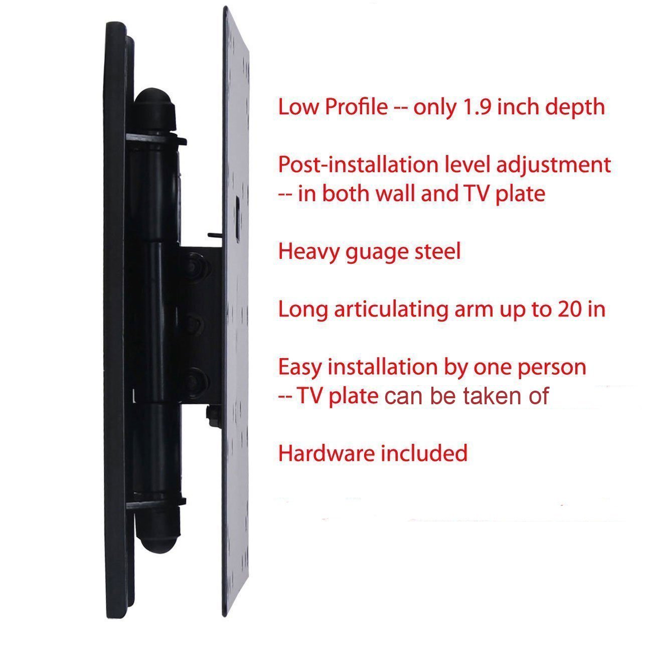VideoSecu Articulating TV Wall Mount Bracket for Most 22 to 42 Inch TV Display 1K9