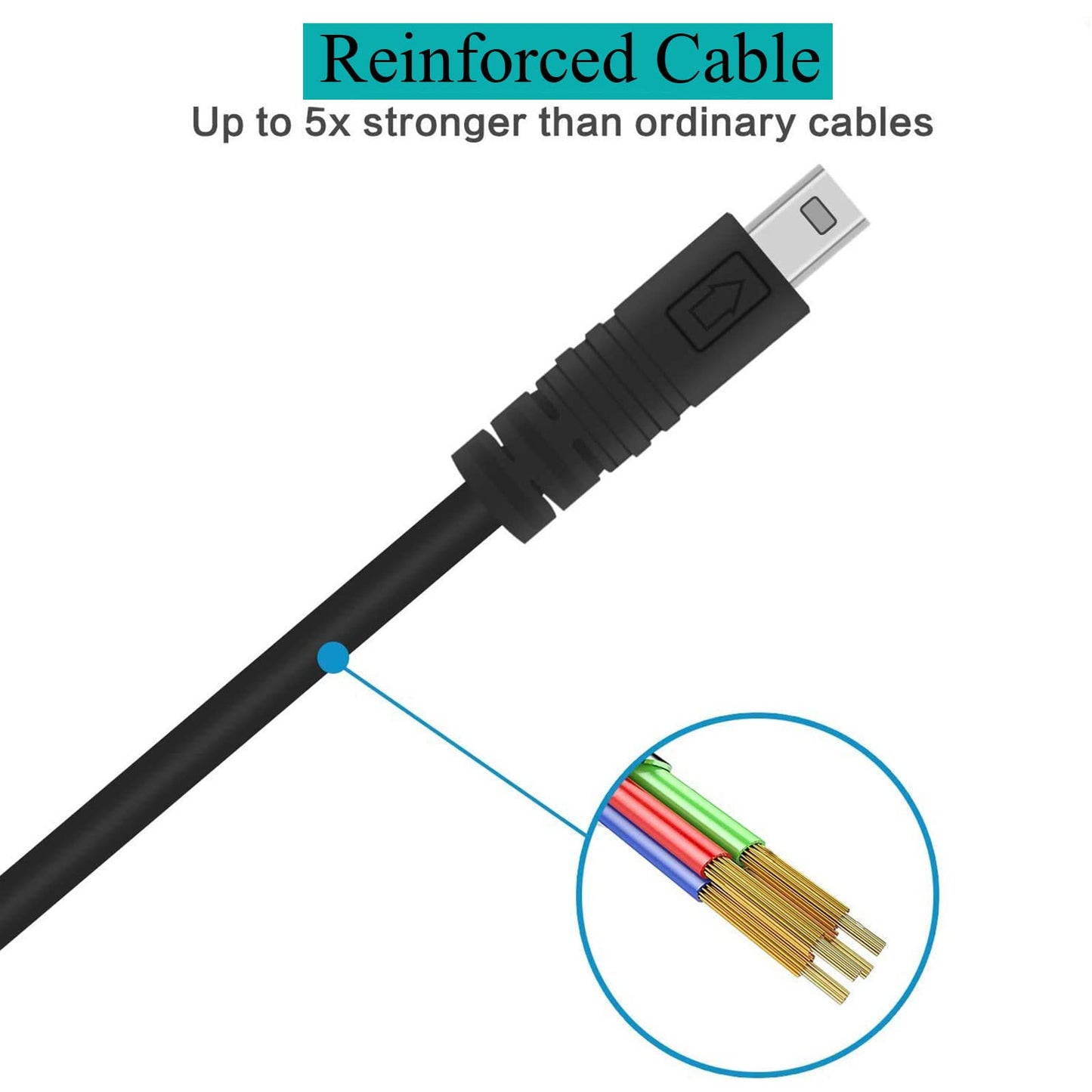 UC-E6 USB Cable Photo Transfer Cord Charger Cord Compatible with Nikon D3200 D3300 D750 D5300 D7200 D3200 S3700 S6500 S3500 S6600 S6800 S9200 P500