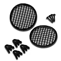 Pyramid 5" Waffle Speaker Grill with Bracket, Universal Car Audio Speaker Grill Cover, Durable Metal Mesh Protects 5 Inch Speakers, Includes Mounting