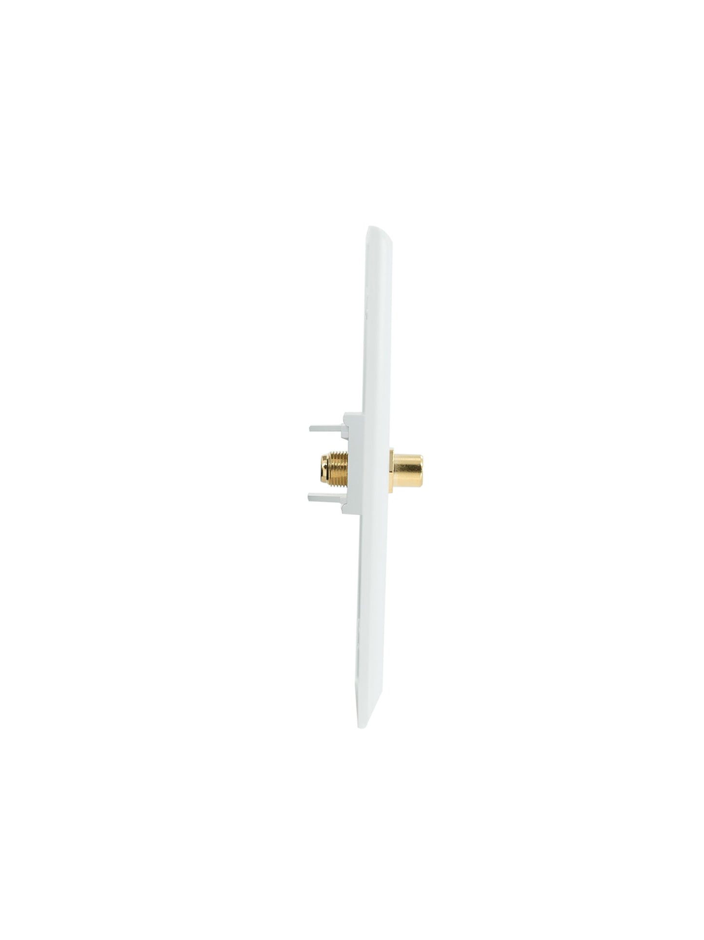 Legrand - OnQ Purple RCA to F Connector, Standard RCA Front Jack, Fits In All Keystone Wallplates, F-Type Coaxial Rear Jack for Audio and Video