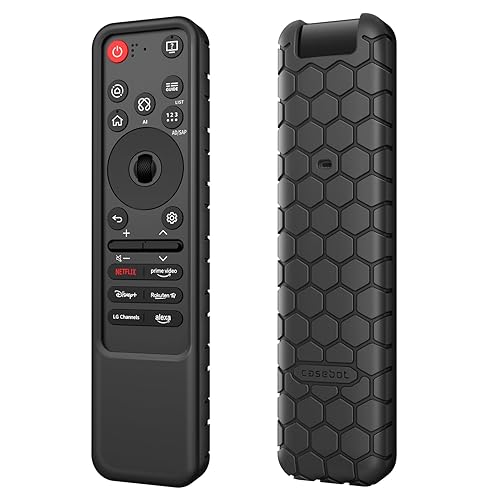 Fintie Silicone Case for LG MR25GA Remote Control, Lightweight Anti Slip Shockproof Protective Cover for LG OLED Smart TV C5 B5 G5 M5 Series Magic