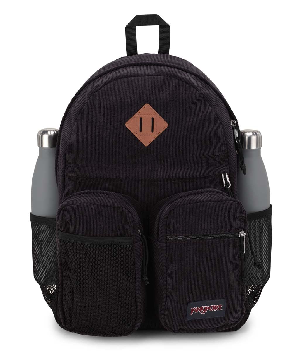 JanSport Granby Remix Backpack - Work, Travel, or Laptop Bookbag, Black Corduroy