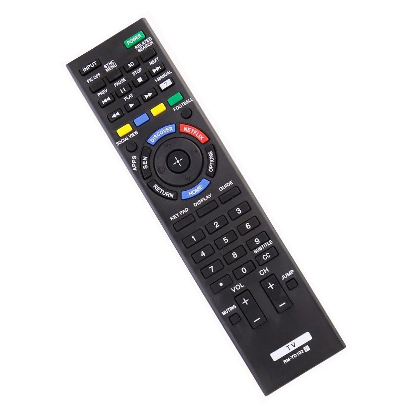RM-YD102 Universal Remote Control for Sony Bravia TV Remote Replacement KDL70W830B KDL70W840B KDL70W850B KDL70X830B SKDL-55W XBR-79X XBR-85X RM-YD103