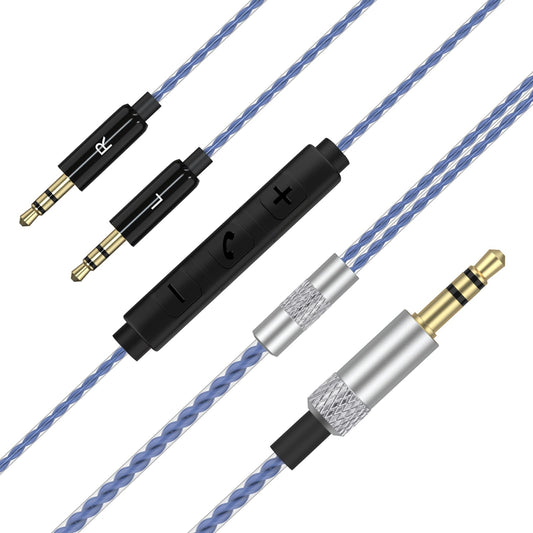 Gneinour Sol Republic Replacement Cable with Remote Volume & Mic Compatible with Sol Republic Master Tracks HD, HD2, Sol Republic V8, V10, V12, X3…