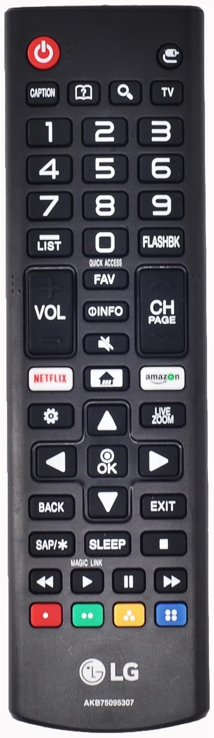 Original LG AKB75095307 Smart TV Remote Control LCD, LED, Smart TV (Batteries NOT Included) (Renewed)